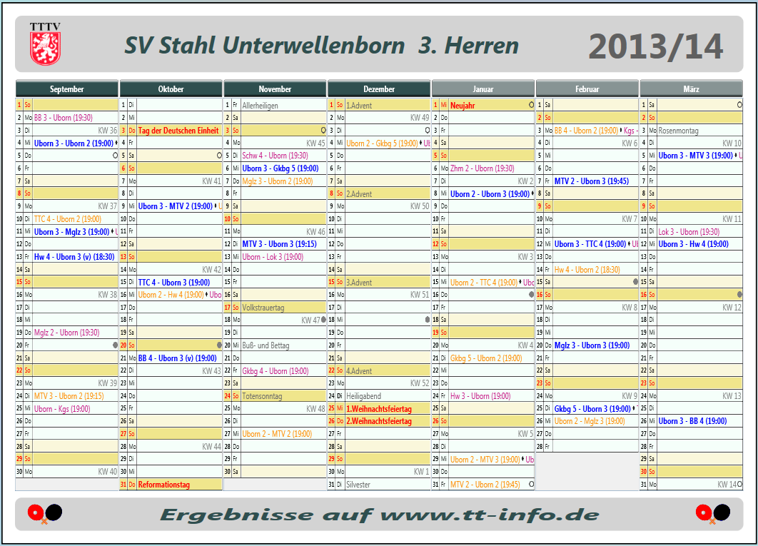 Liga-Spielplan